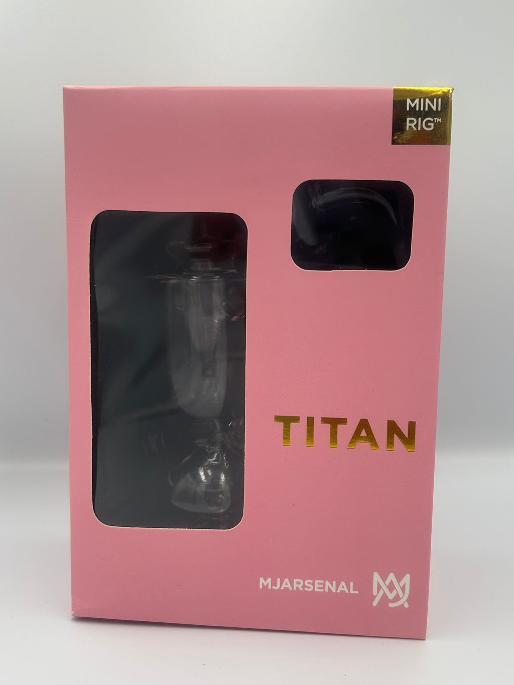 MJ Arsenal Saturn Orbital Series Mini Water Pipe – Circular Perc Borosilicate Glass Bong