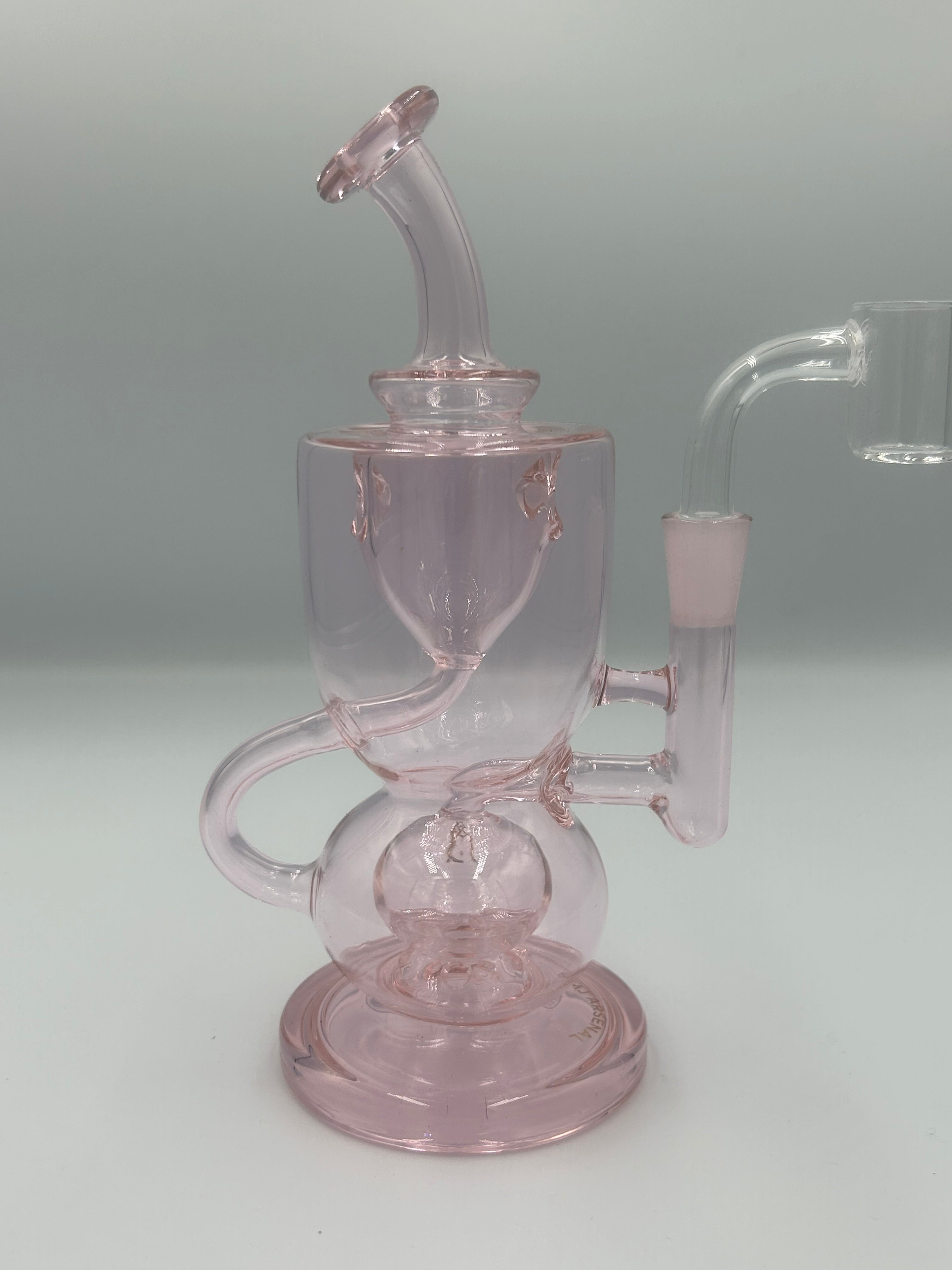 MJ Arsenal Saturn Orbital Series Mini Water Pipe – Circular Perc Borosilicate Glass Bong