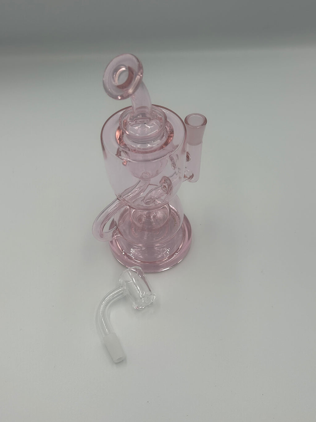 MJ Arsenal Saturn Orbital Series Mini Water Pipe – Circular Perc Borosilicate Glass Bong