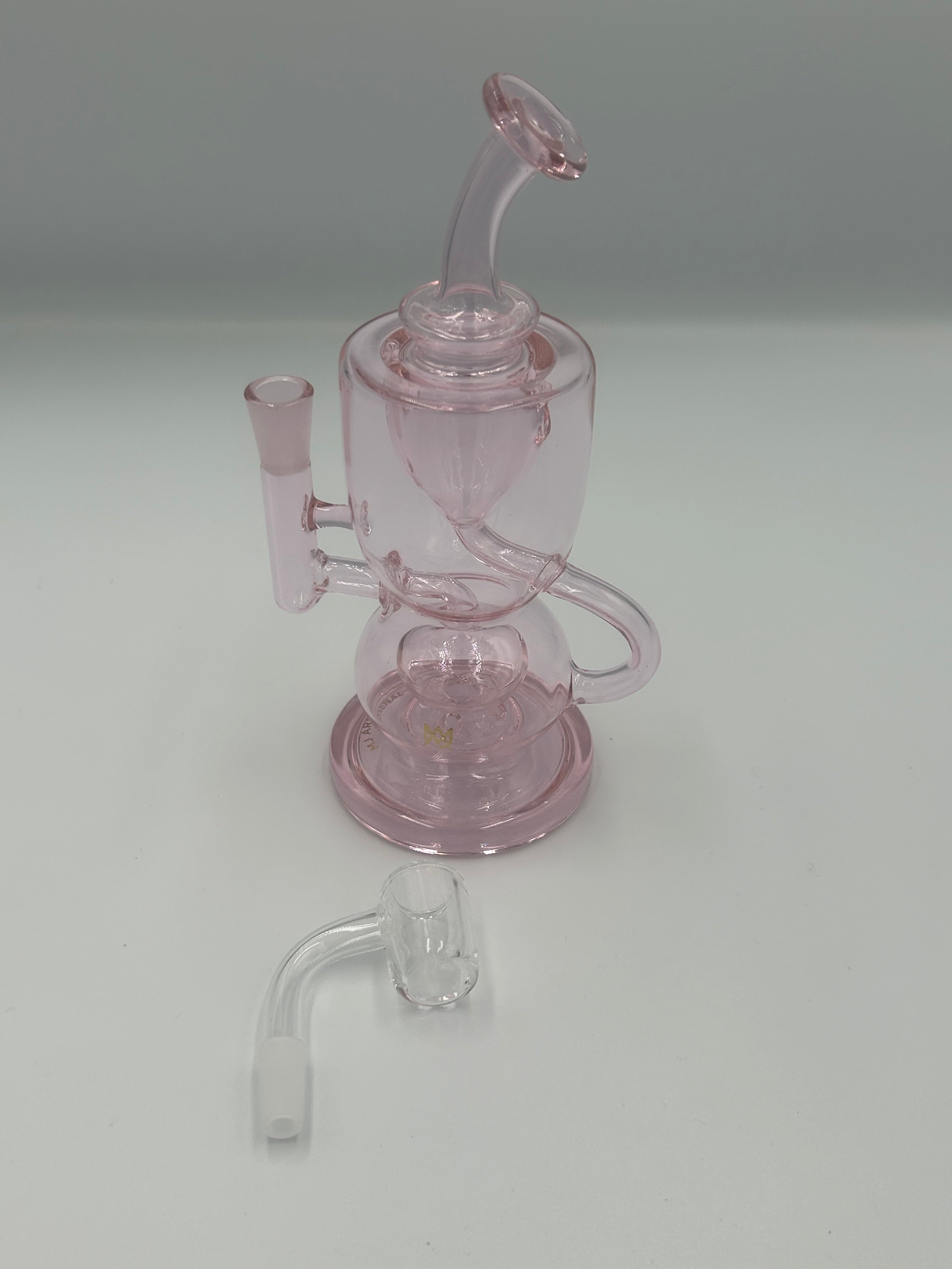 MJ Arsenal Saturn Orbital Series Mini Water Pipe – Circular Perc Borosilicate Glass Bong